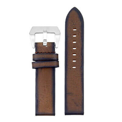 DASSARI Riviera ps1.2 Thick Vintage Italian Leather Strap in Brown